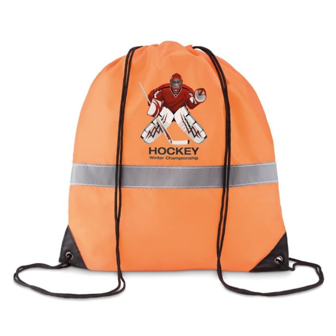 Drawstring bag with logo STRIPE