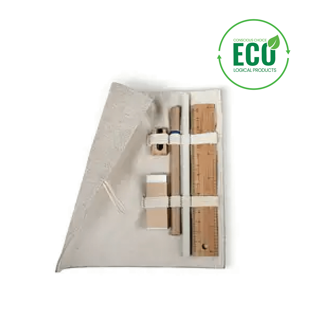 Pen set with logo ECOSET