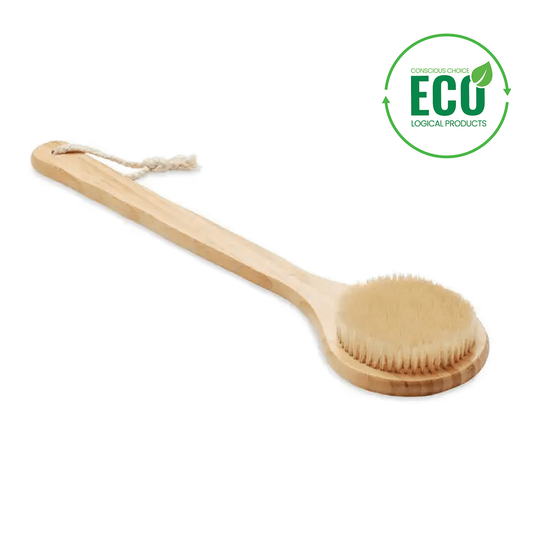FINO Bamboo bath brush with logo |Magnus Business Gifts