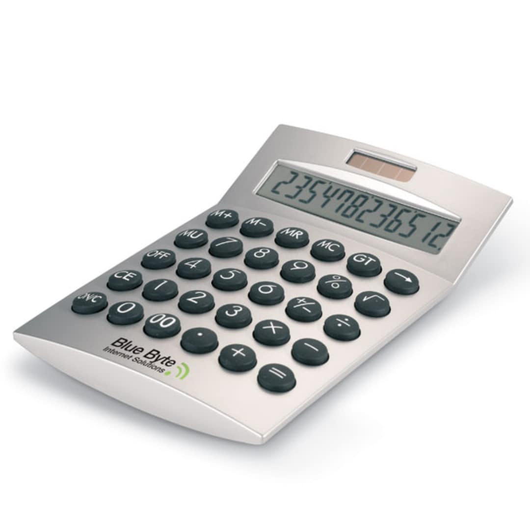Gadget with logo calculator 12-digits Basics