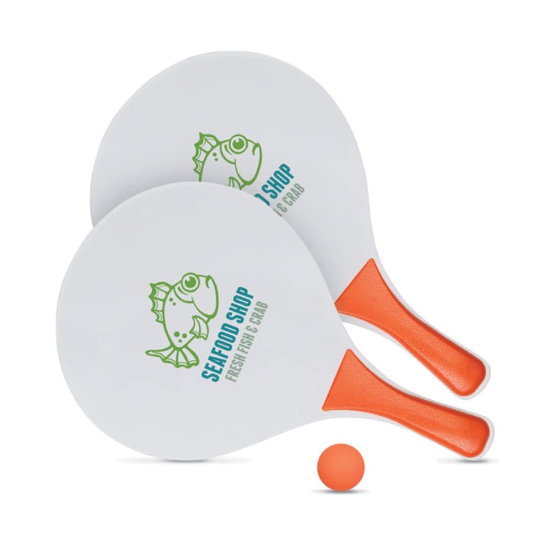 Beach gadget with logo tennis set MATCH