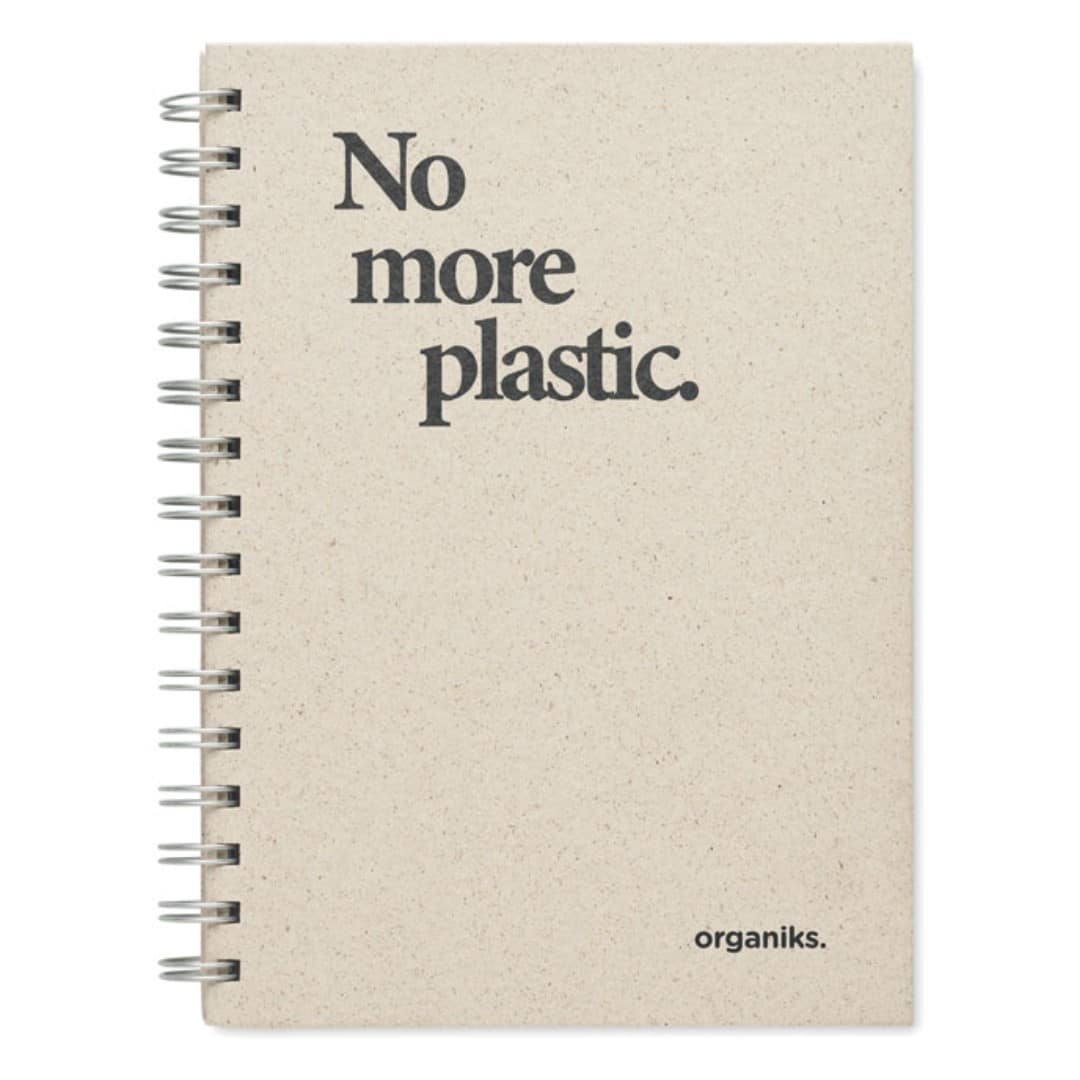 Notebook with logo GRASS
