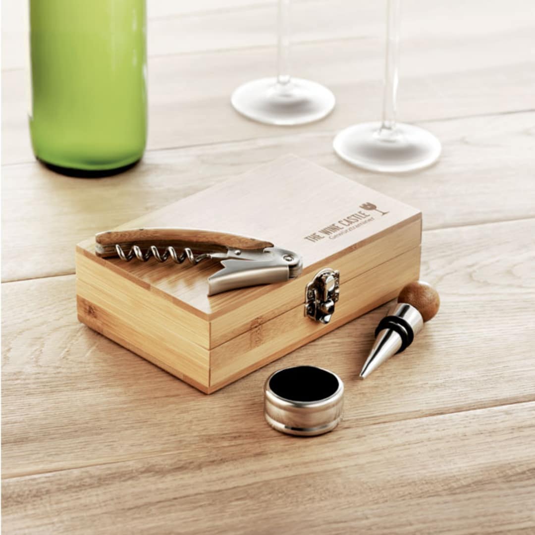 Wine accessoire with logo box set SONOMA