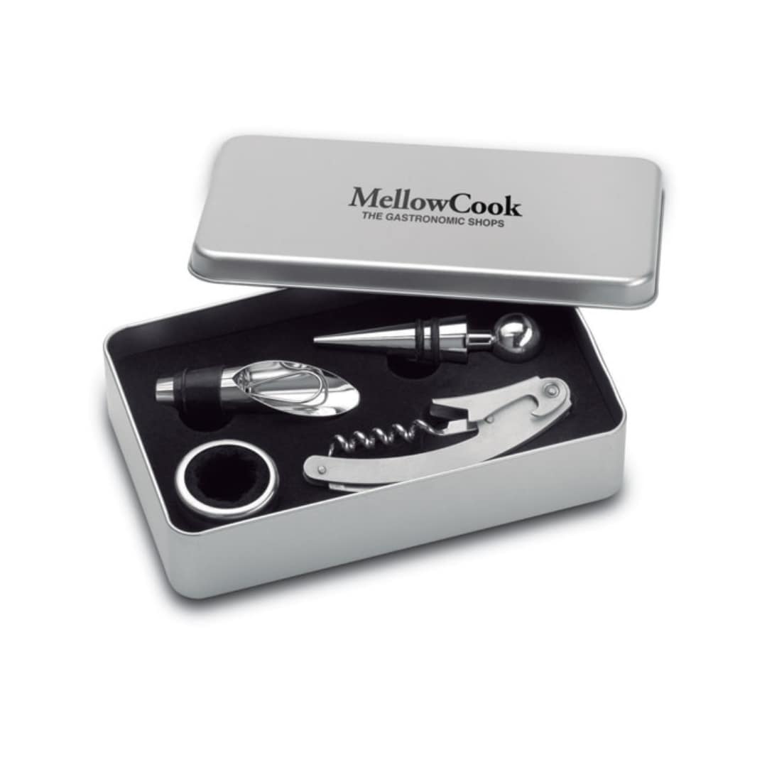 Wine accessoire with logo box set WINORY