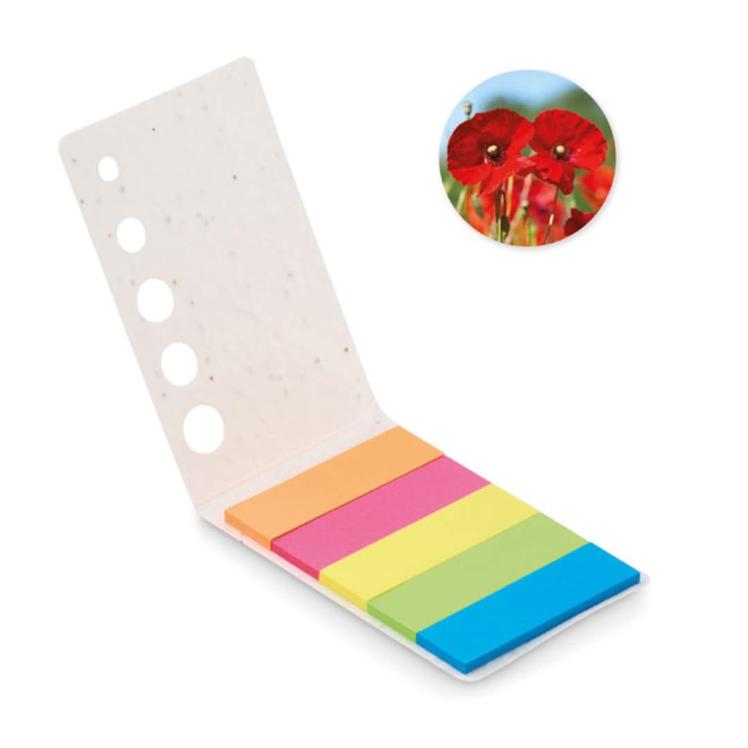Page markers with logo MEMO SEED