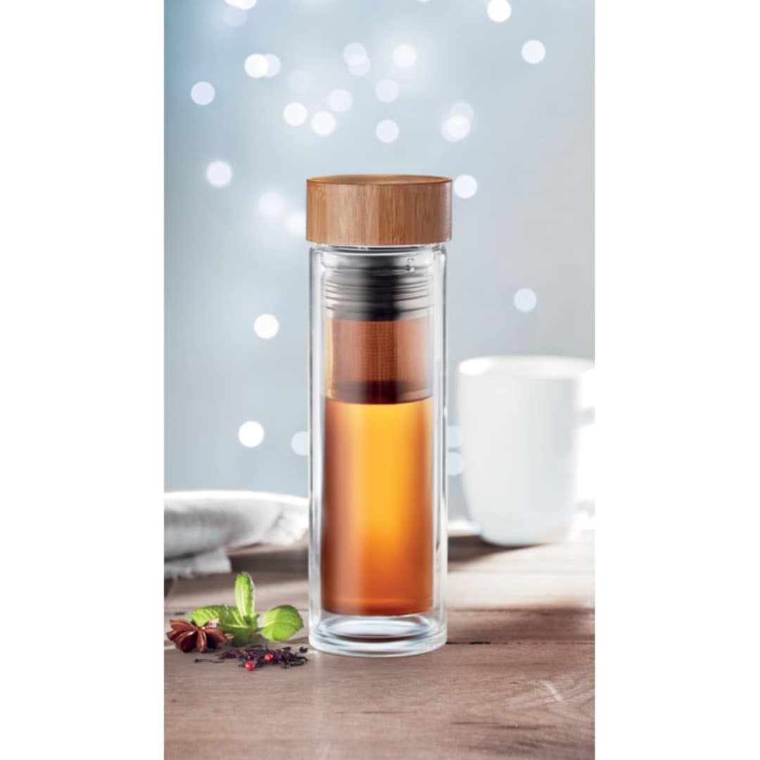 Thermos with logo Glass