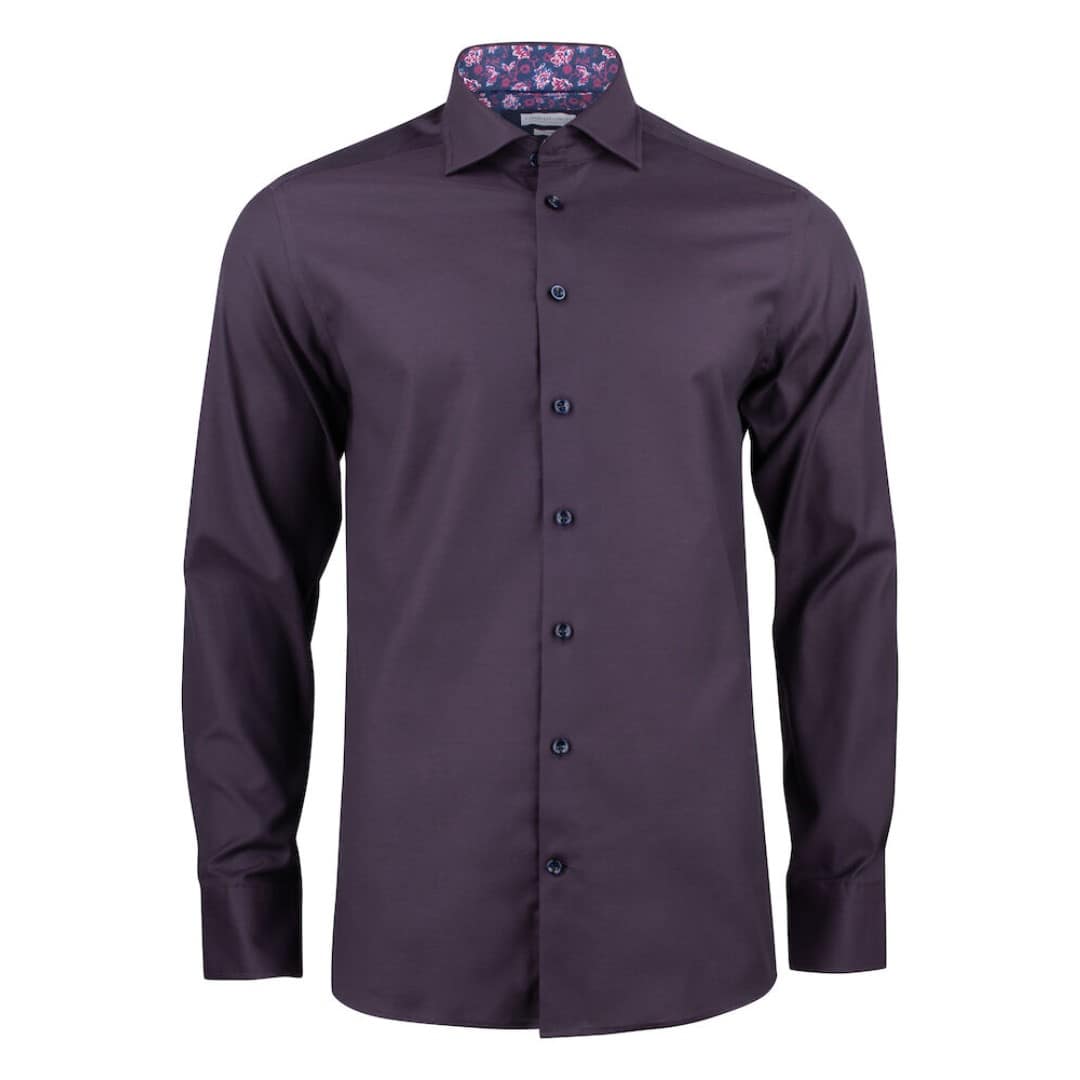 Shirt with logo Purple bow Slim Fit