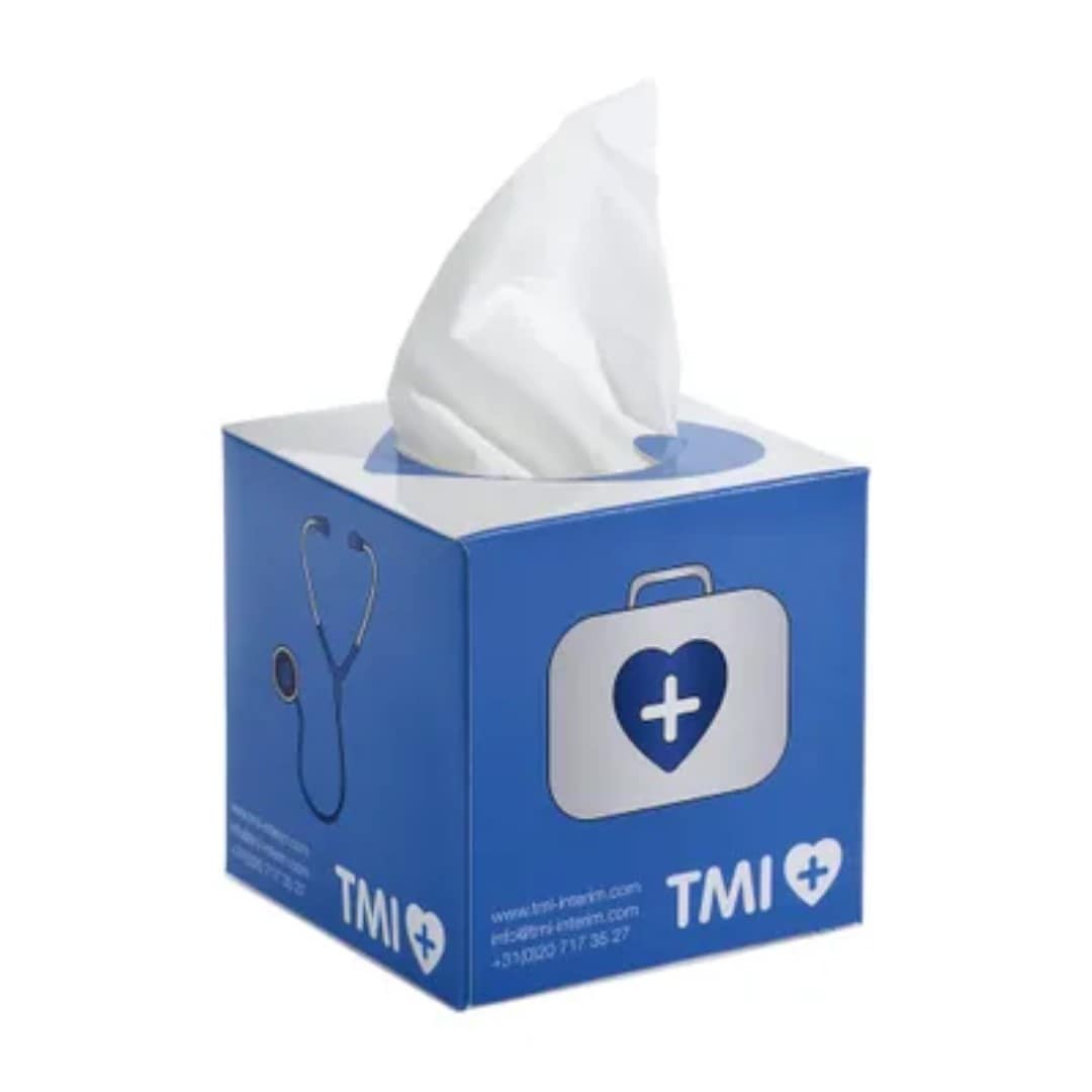 Tissue box with logo 3 Layer