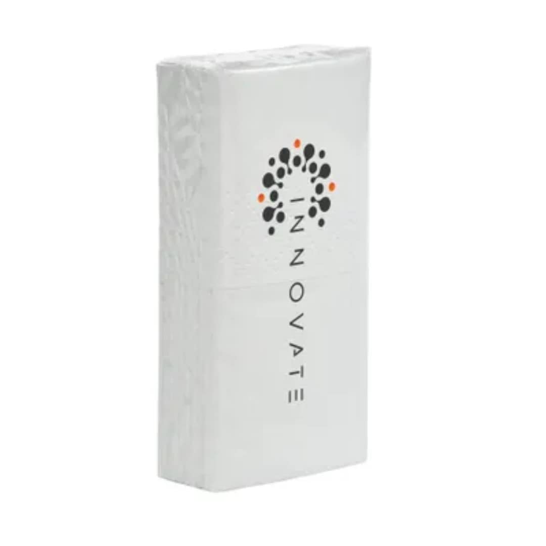Tissues with logo in foil