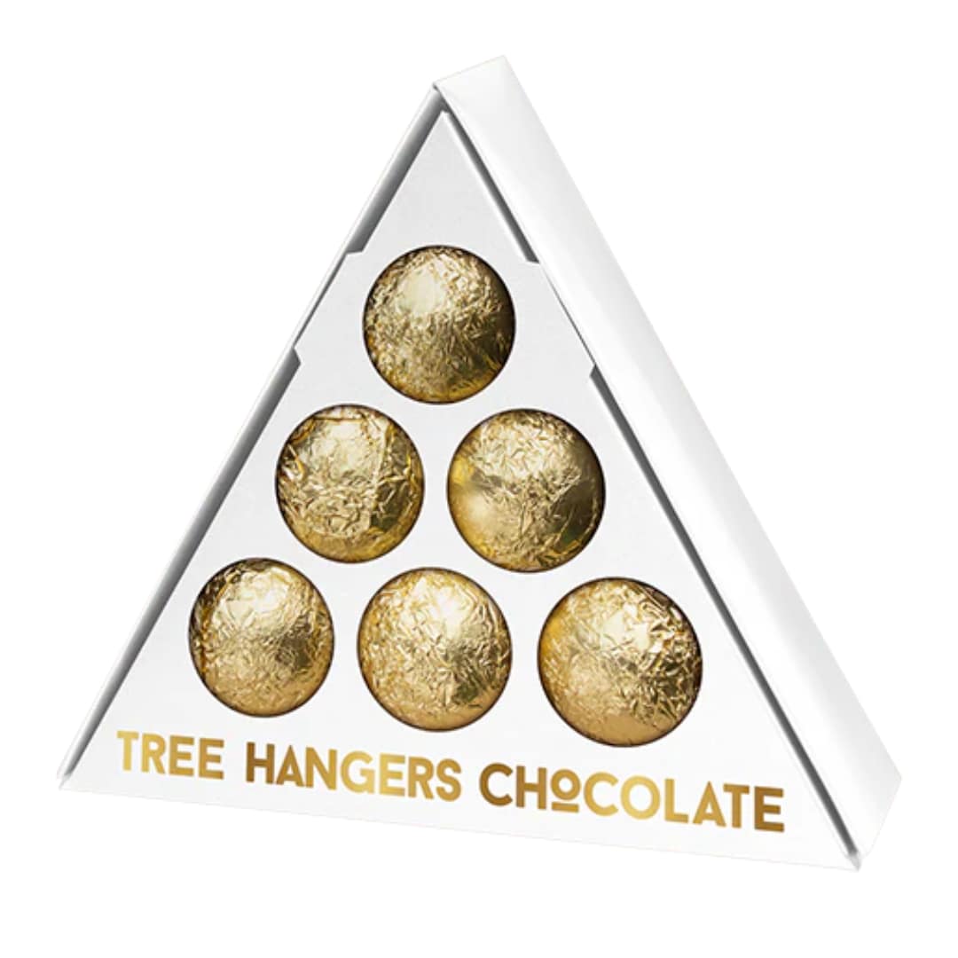 White Label Chocolate Christmas Balls 6 pieces