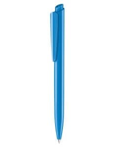 Senator pen with logo DART POLISHED BLUE HEX. CYAN