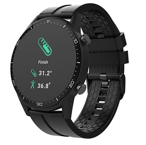 Gadget with logo smartwatch Prixton SWB26T Gadget with logo smartwatch with body temperature thermometer. 1.3 Inch touch screen and integrated camera. Tracks daily physical activity and has a multi sport mode. Battery 3.7V / 240 mA . RAM 128 kB / ROM 64 Mb. Plastic, PU Plastic, Metal. Available color: Solid Black Depending on the surface we can use embroidery, engraving, 360° imprint or screen print.