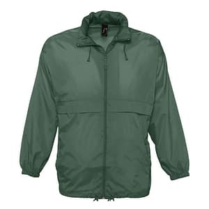 Jacket with logo Surf Unisex Sports jacket with logo with zipper. One of the most affordable windbreakers on the market. Windproof and water repellent. Two zipped pockets, zipped neck collar to conceal the hood. Drawstring at hem, elasticated cuffs, ventilation eye. Fabric detail: 210g / m² 100% nylon 210T, Water repellent. Only sold with print Depending on the surface we can use embroidery, engraving, 360° imprint or screen print.