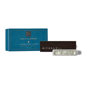 Rituals Gift Car Perfume An exclusive car perfume with refreshing eucalyptus and rosemary as a base. Your car becomes your second home with this exclusive car perfume, which is activated by the airflow from the car's ventilation system. Combines the aromatic and revitalizing properties of refreshing eucalyptus and rosemary. Lasts 6-8 weeks depending on usage. The beautiful wooden holder can be reused with a refill of the car perfume. Magnus Business Gifts is your partner for merchandising, gadgets or unique business gifts since 1967. Certified with Ecovadis gold!