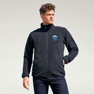 Jacket with logo FACTOR MEN SOL'S FACTOR men Jacket 280g. Side zip pockets and front zip opening with contrasting zip pullers. Reinforcing tape at collar. Elasticated bias binding at cuffs and bottom. Fabric details: 100% recycled polyester. OEKO-TEX®. Only Sold with Print. Magnus Business Gifts is your partner for merchandising, gadgets or unique business gifts since 1967. Certified with Ecovadis gold!