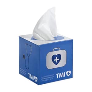 Tissue box with logo 3 Layer Square tissue box filled with 50 3-layer tissues 4 weeks delivery time. Dimensions Article length 10 centimeter Article width 10 centimeter Article height 10 centimeter Magnus Business Gifts is your partner for merchandising, gadgets or unique business gifts since 1967. Certified with Ecovadis gold!