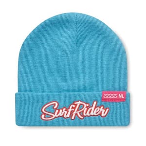 Cuff beanie with logo 2 layers Create your stylish beanie that will keep you warm weather you are hitting the slopes or running errands in colder weather. This 100% acrylic cuff beanie has two layers, providing extra warmth for the wearer. Choose from the many standard colors available or have it pan tone matched in the colour of your choice and add your logo designs. Besides embroidered logos you can also choose woven badges for finer details or have your design rubber printed. Measurements: ca. 20x21.2cm; cuff 7.2cm (H) Weight: 72 grams. Magnus Business Gifts is your partner for merchandising, gadgets or unique business gifts since 1967. Certified with Ecovadis gold!