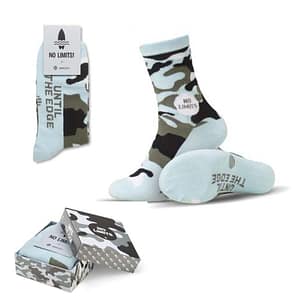 Custom crew socks Crew socks in your wished design and woven with the colors (up to 5) of your Choice. You can add the optional full colour paper tag with your custom design as well. Size M: 36-40 (sole length ca. 17cm and leg height: 17cm) Size L: 41-46 (sole length ca. 23cm and leg height: 23cm) MOQ is 100 pairs per design and per size. Material: 68% cotton, 29% polyester, 3% spandex. The items are packed with 20 pairs per poly bag. Magnus Business Gifts is your partner for merchandising, gadgets or unique business gifts since 1967. Certified with Ecovadis gold!