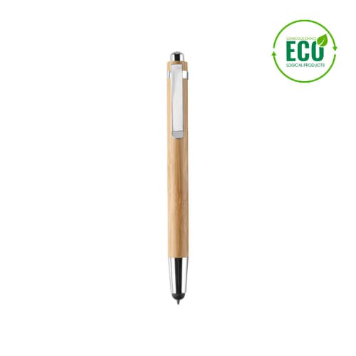 Ball pen in ABS and bamboo | BYRON - pen with company logo