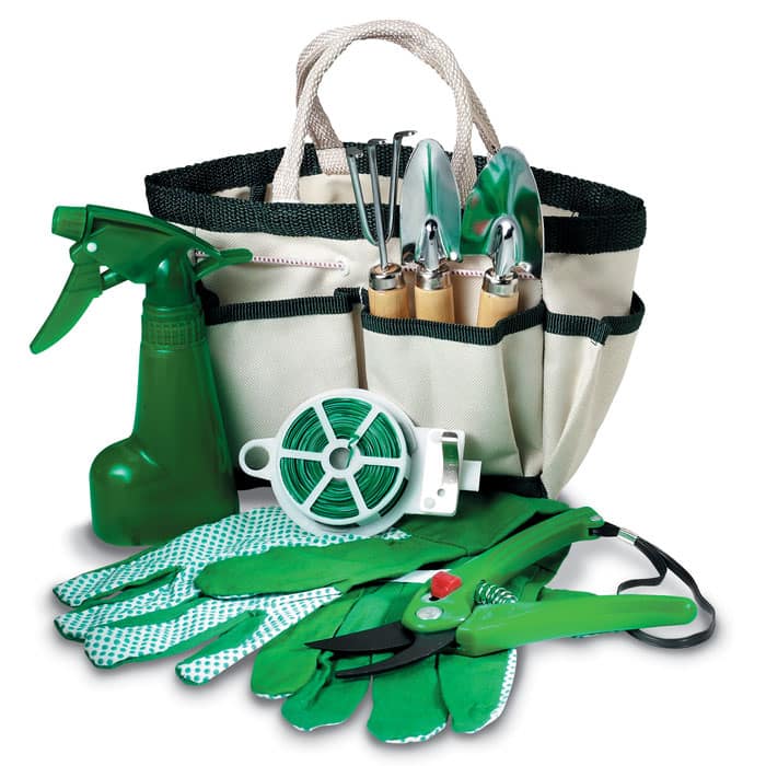Gadget with logo set of garden tools GARDENIA