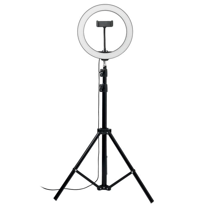 HELO26 cm LED ring light set with logo |Magnus Business Gifts