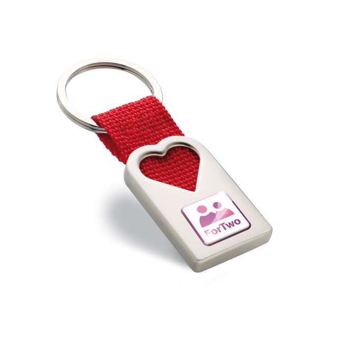 Key ring with logo BONHEUR