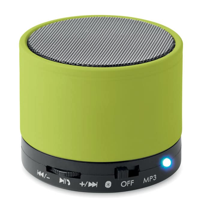 Audio gadget with logo Bluetooth speaker ROUND BASS