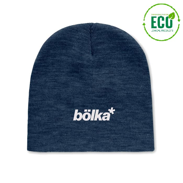 Gadget with logo Beanie MARCO RPET