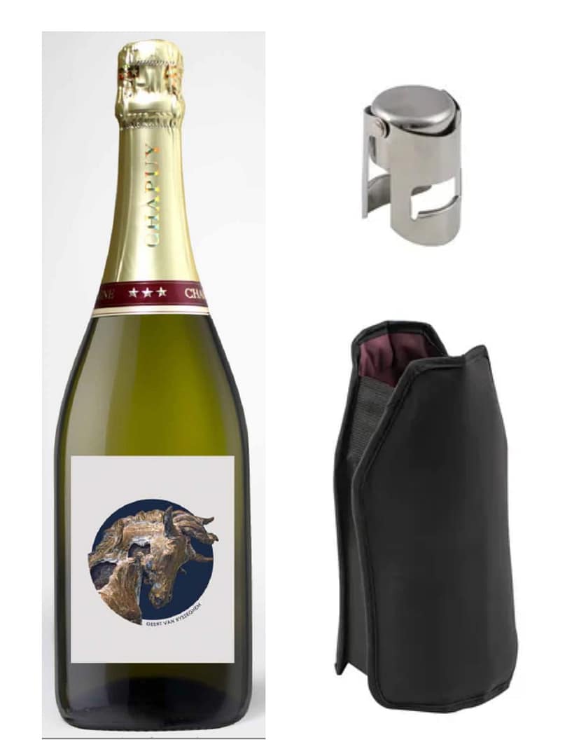Champagne gift set with logo