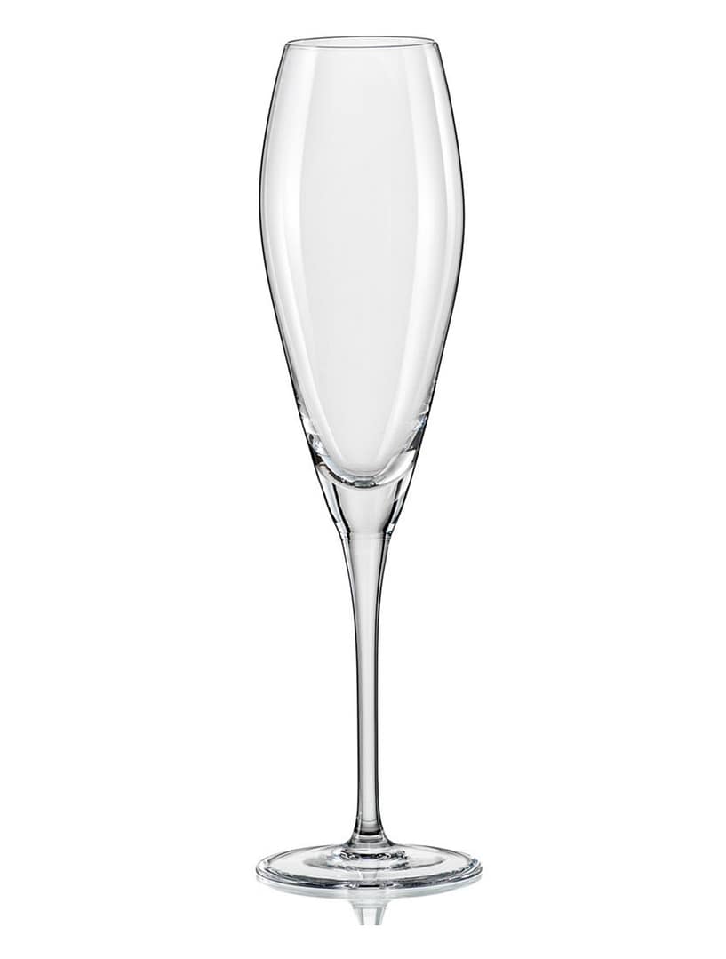 Champagne accessory flutes with logo Bohemia